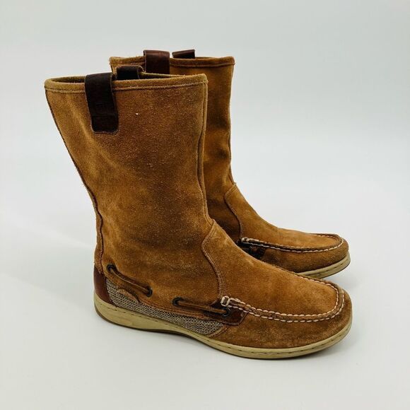 Sperry Top Sider Sandfish Women Brown BOOTS Shoes Size 7.5m - Picture 1 of 9